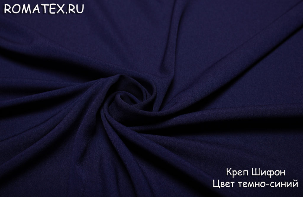 креп шифон цвет темно-синий креп шифон цвет темно-синий